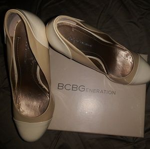 BCBG platform heels